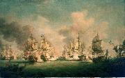 Richard Paton The Battle of Barfleur, 19 May 1692 Sweden oil painting artist